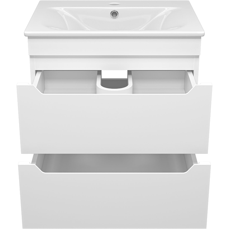 Тумба с раковиной Misty Бриз 60 УТ000023903 подвесная Белая матовая, купить, цена, заказать, магазин, доставка, скидка, промокод, купить, цена, заказать, магазин, доставка, скидка, промокод