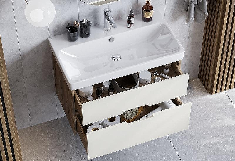 Тумба под раковину Aquaton Оливия 80 1A283101OLVG0 подвесная Бежевая Дуб велл, купить, цена, заказать, магазин, доставка, скидка, промокод, купить, цена, заказать, магазин, доставка, скидка, промокод