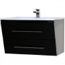 Тумба под раковину Bellezza Берта 100 4635217510040 подвесная Черная, купить, цена, заказать, магазин, доставка, скидка, промокод, купить, цена, заказать, магазин, доставка, скидка, промокод