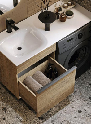 Тумба под раковину Aqwella Terra 115 TER01051DB подвесная Дуб балтийский