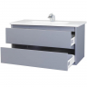 Тумба под раковину Bellezza Лоренцо 100 4639117270363 подвесная Серебро, купить, цена, заказать, магазин, доставка, скидка, промокод, купить, цена, заказать, магазин, доставка, скидка, промокод