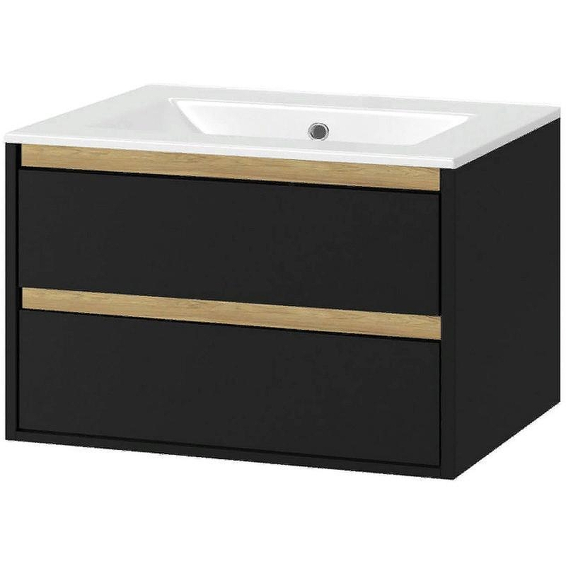 Тумба под раковину Excellent Tuto 80 MLEX.0103.800.BKBL подвесная Черный матовый Дуб, купить, цена, заказать, магазин, доставка, скидка, промокод, купить, цена, заказать, магазин, доставка, скидка, промокод