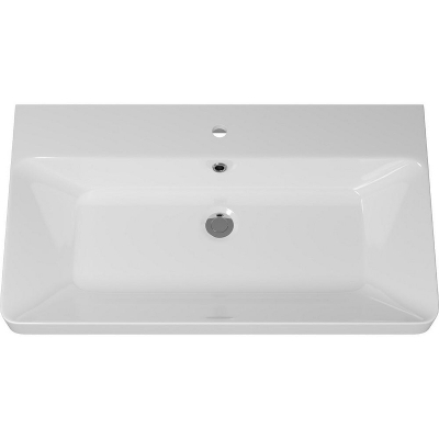 Тумба с раковиной Brevita Victory 80 УТ000025790 подвесная Серый шелк