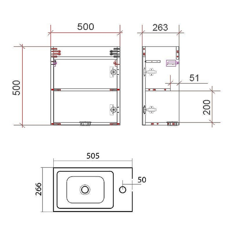 Тумба под раковину Art&Max Family-500-1D-SO-PE подвесная Бетон Экзотик, купить, цена, заказать, магазин, доставка, скидка, промокод, купить, цена, заказать, магазин, доставка, скидка, промокод
