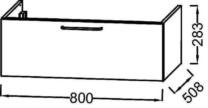 Тумба под раковину Jacob Delafon Odeon Rive Gauche 80 EB2515-R9-E52 подвесная Дуб табак ручки Черные, купить, цена, заказать, магазин, доставка, скидка, промокод, купить, цена, заказать, магазин, доставка, скидка, промокод