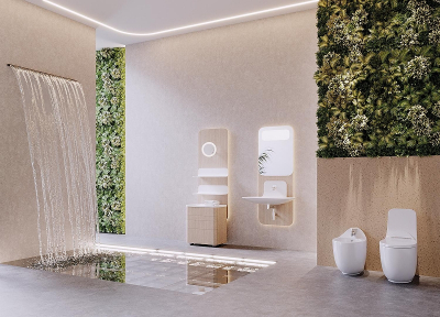 Зеркало Creavit Foglia 60 FL1060.01 с подсветкой цвет Бежевый