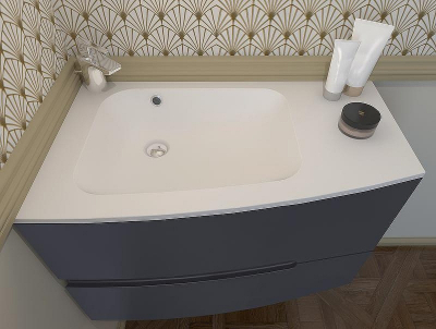 Тумба под раковину Jacob Delafon Nona 80 EB1888RU-G98 подвесная Темно-синяя