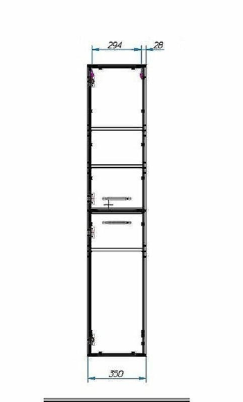 Шкаф пенал Эстет Vegas 35 R ФР-00003496 подвесной Белый, купить, цена, заказать, магазин, доставка, скидка, промокод, купить, цена, заказать, магазин, доставка, скидка, промокод
