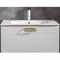 Тумба под раковину Boheme Armadi Art Vallessi Avangarde Linea 80 842-080-WG подвесная Белая Золото, купить, цена, заказать, магазин, доставка, скидка, промокод, купить, цена, заказать, магазин, доставка, скидка, промокод