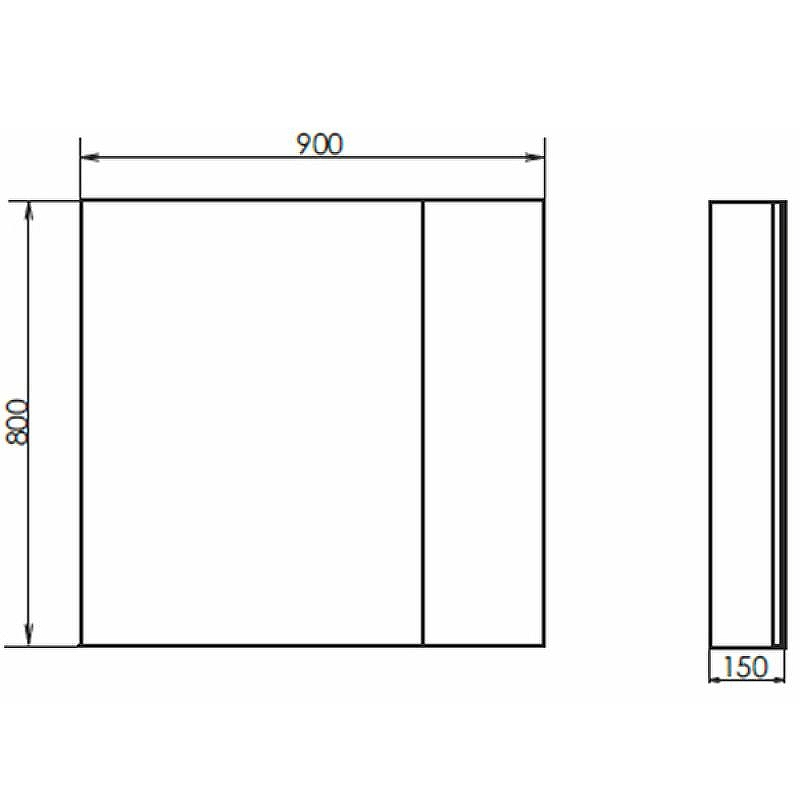 Зеркало со шкафом Comforty Порто 90 00-00009232 Дуб темно-коричневый, купить, цена, заказать, магазин, доставка, скидка, промокод, купить, цена, заказать, магазин, доставка, скидка, промокод