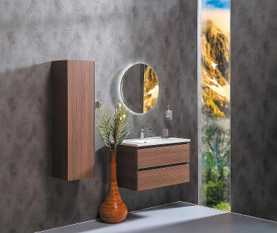 Шкаф пенал Boheme Armadi Art Capolda 35 849-120-D подвесной Dark wood