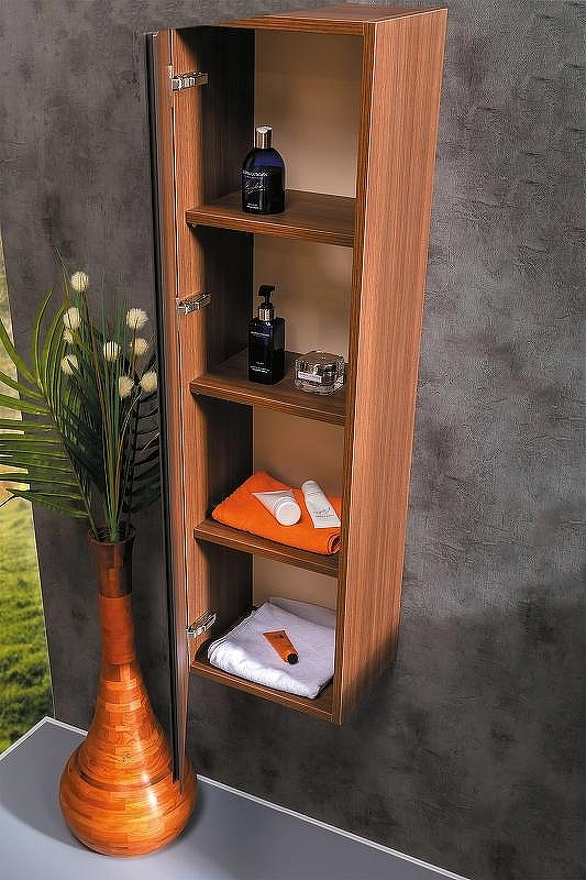 Шкаф пенал Boheme Armadi Art Capolda 35 849-120-D подвесной Dark wood, купить, цена, заказать, магазин, доставка, скидка, промокод, купить, цена, заказать, магазин, доставка, скидка, промокод