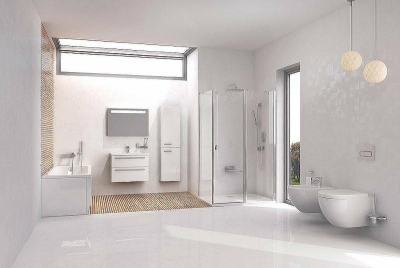 Шкаф пенал Ravak Chrome 39 R X000000543 подвесной Белый глянец