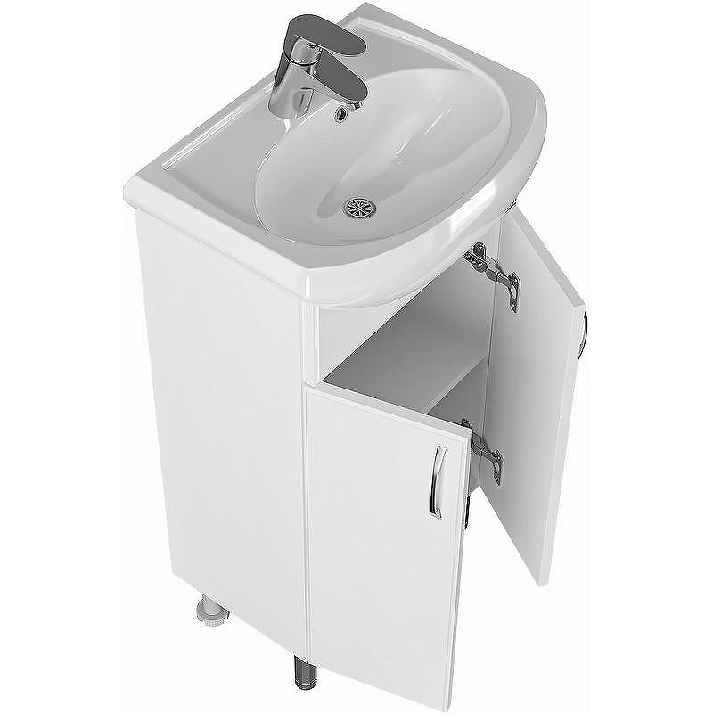 Тумба под раковину СанТа Уют 45 201084 Белая, купить, цена, заказать, магазин, доставка, скидка, промокод, купить, цена, заказать, магазин, доставка, скидка, промокод