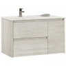 Тумба с раковиной Comforty Бремен 90 00004142375 подвесная Дуб белый, купить, цена, заказать, магазин, доставка, скидка, промокод, купить, цена, заказать, магазин, доставка, скидка, промокод