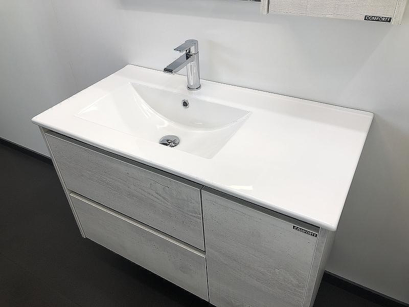 Тумба с раковиной Comforty Бремен 90 00004142375 подвесная Дуб белый, купить, цена, заказать, магазин, доставка, скидка, промокод, купить, цена, заказать, магазин, доставка, скидка, промокод