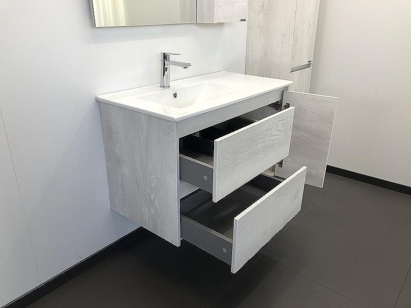 Тумба с раковиной Comforty Бремен 90 00004142375 подвесная Дуб белый, купить, цена, заказать, магазин, доставка, скидка, промокод, купить, цена, заказать, магазин, доставка, скидка, промокод