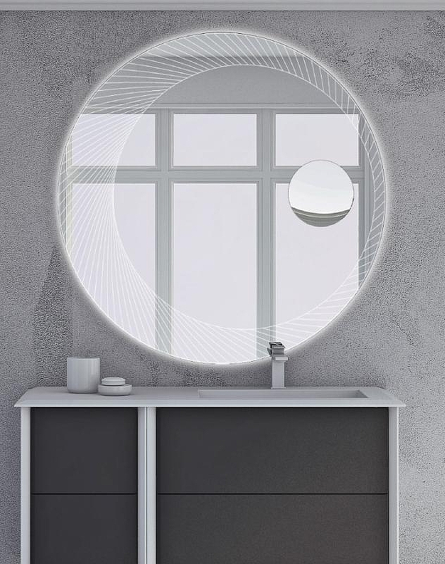 Зеркало Cezares 100 с увеличительным зеркалом с LED подсветкой, купить, цена, заказать, магазин, доставка, скидка, промокод, купить, цена, заказать, магазин, доставка, скидка, промокод