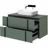Тумба под раковину Allen Brau Reality 100 1.32007.CGM подвесная Олива матовая, купить, цена, заказать, магазин, доставка, скидка, промокод, купить, цена, заказать, магазин, доставка, скидка, промокод