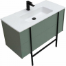 Тумба под раковину Allen Brau Reality 100 1.32007.CGM подвесная Олива матовая, купить, цена, заказать, магазин, доставка, скидка, промокод, купить, цена, заказать, магазин, доставка, скидка, промокод