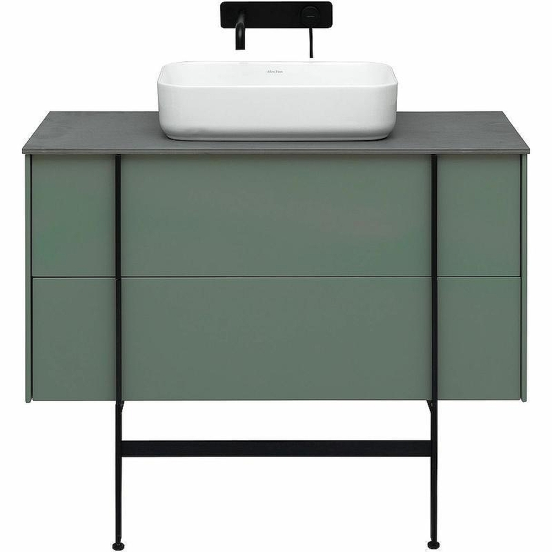 Тумба под раковину Allen Brau Reality 100 1.32007.CGM подвесная Олива матовая, купить, цена, заказать, магазин, доставка, скидка, промокод, купить, цена, заказать, магазин, доставка, скидка, промокод