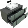 Тумба под раковину Allen Brau Reality 100 1.32007.CGM подвесная Олива матовая, купить, цена, заказать, магазин, доставка, скидка, промокод, купить, цена, заказать, магазин, доставка, скидка, промокод