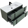 Тумба под раковину Allen Brau Reality 100 1.32007.CGM подвесная Олива матовая, купить, цена, заказать, магазин, доставка, скидка, промокод, купить, цена, заказать, магазин, доставка, скидка, промокод