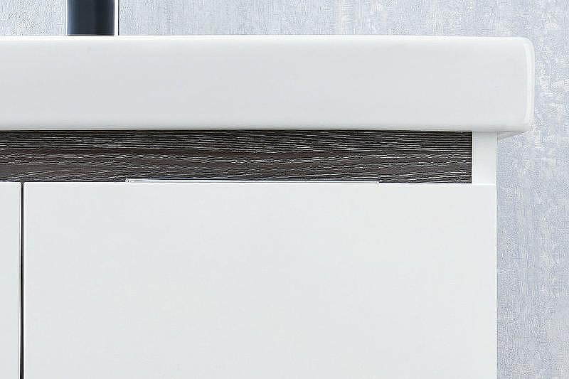 Тумба под раковину Aquaton Рене 56 1A258501NRC80 подвесная Белая Грецкий орех, купить, цена, заказать, магазин, доставка, скидка, промокод, купить, цена, заказать, магазин, доставка, скидка, промокод