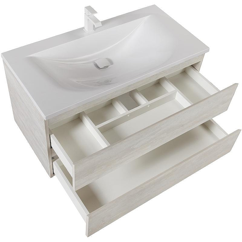 Тумба под раковину Cezares Molveno 100 MOLVENO-100-2C-SO-LB подвесная Legno Bianco, купить, цена, заказать, магазин, доставка, скидка, промокод, купить, цена, заказать, магазин, доставка, скидка, промокод