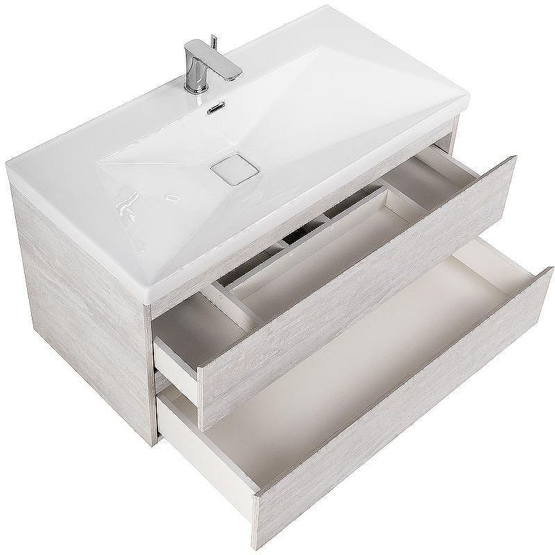 Тумба под раковину Cezares Molveno 100 MOLVENO-100-2C-SO-LB подвесная Legno Bianco, купить, цена, заказать, магазин, доставка, скидка, промокод, купить, цена, заказать, магазин, доставка, скидка, промокод