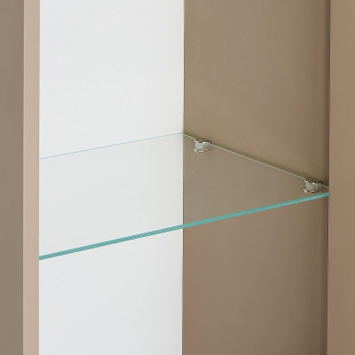 Шкаф пенал ASB-Woodline Риола 40 12420 подвесной Капучино