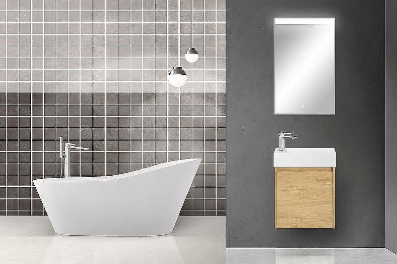 Тумба под раковину BelBagno Kraft Mini 50 L KRAFT MINI-500/260-1A-SO-RNN-L подвесная Rovere Nebrasca Nature, купить, цена, заказать, магазин, доставка, скидка, промокод, купить, цена, заказать, магазин, доставка, скидка, промокод