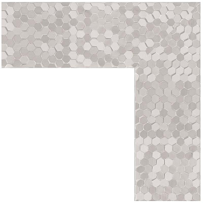 Зеркало Evoform Definite 86х66 BY 3179 в багетной раме - Соты алюминий 70