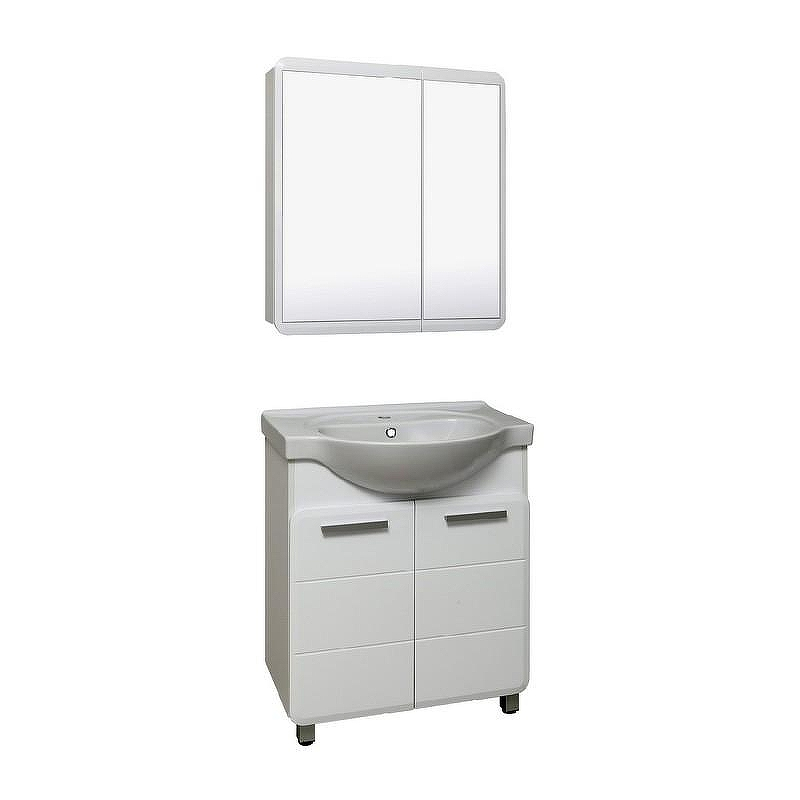 Зеркальный шкаф Runo Эрика 70 УТ000003320 Белый, купить, цена, заказать, магазин, доставка, скидка, промокод, купить, цена, заказать, магазин, доставка, скидка, промокод