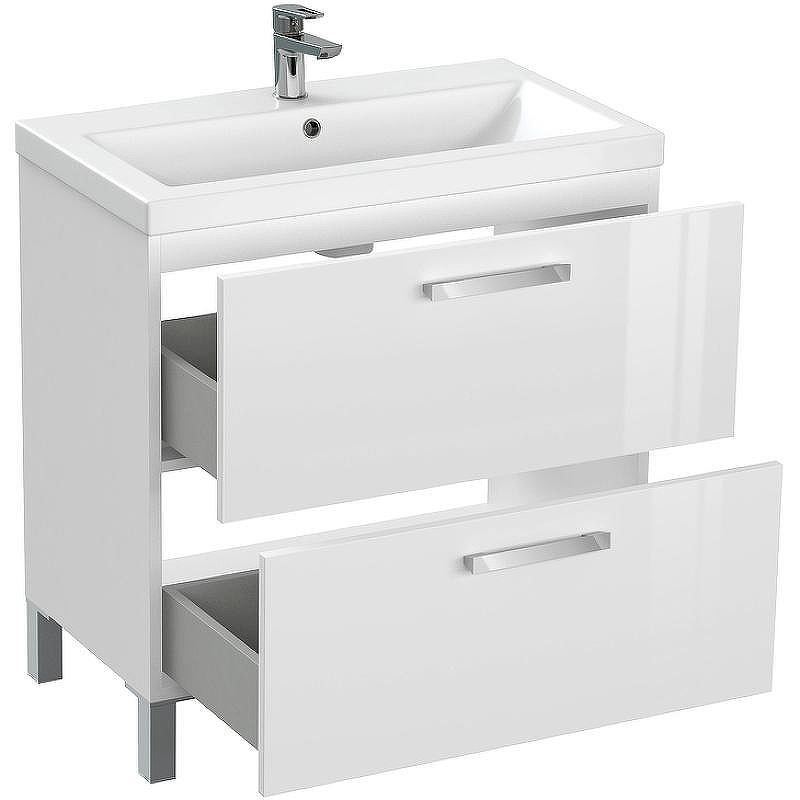 Тумба под раковину Cersanit Melar 80 64130 Белая, купить, цена, заказать, магазин, доставка, скидка, промокод, купить, цена, заказать, магазин, доставка, скидка, промокод