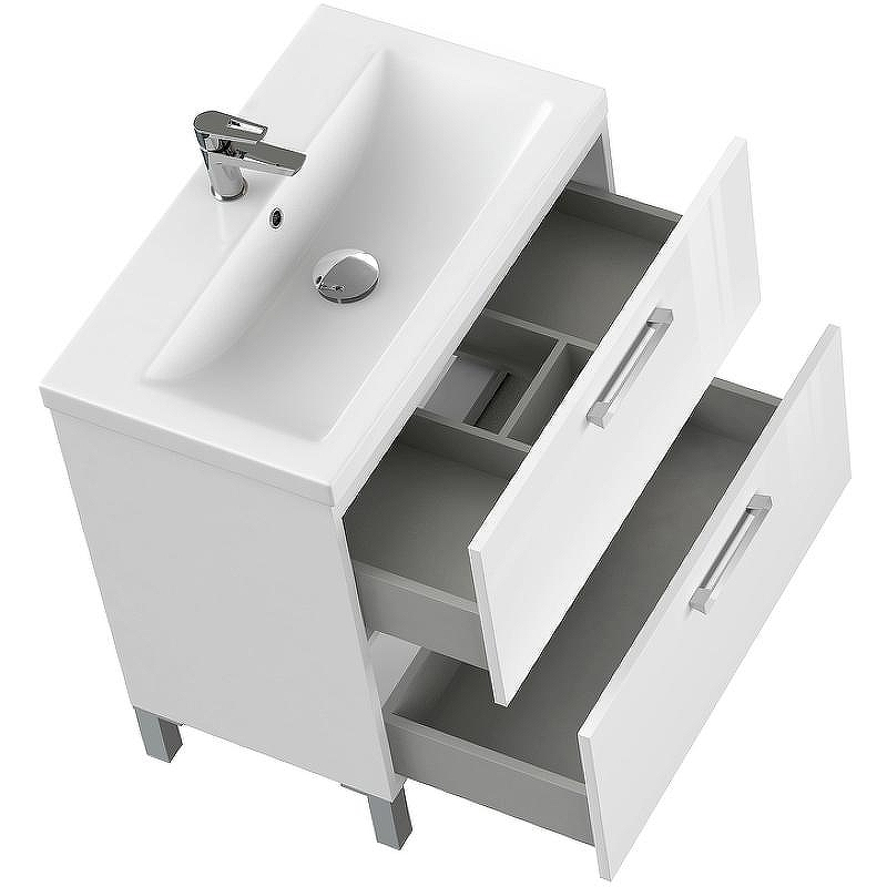 Тумба под раковину Cersanit Melar 80 64130 Белая, купить, цена, заказать, магазин, доставка, скидка, промокод, купить, цена, заказать, магазин, доставка, скидка, промокод