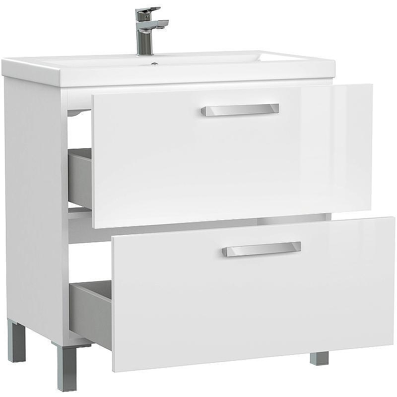 Тумба под раковину Cersanit Melar 80 64130 Белая, купить, цена, заказать, магазин, доставка, скидка, промокод, купить, цена, заказать, магазин, доставка, скидка, промокод