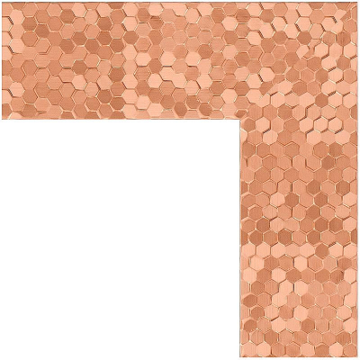 Зеркало Evoform Definite 136х76 BY 3306 в багетной раме - Соты медь 70