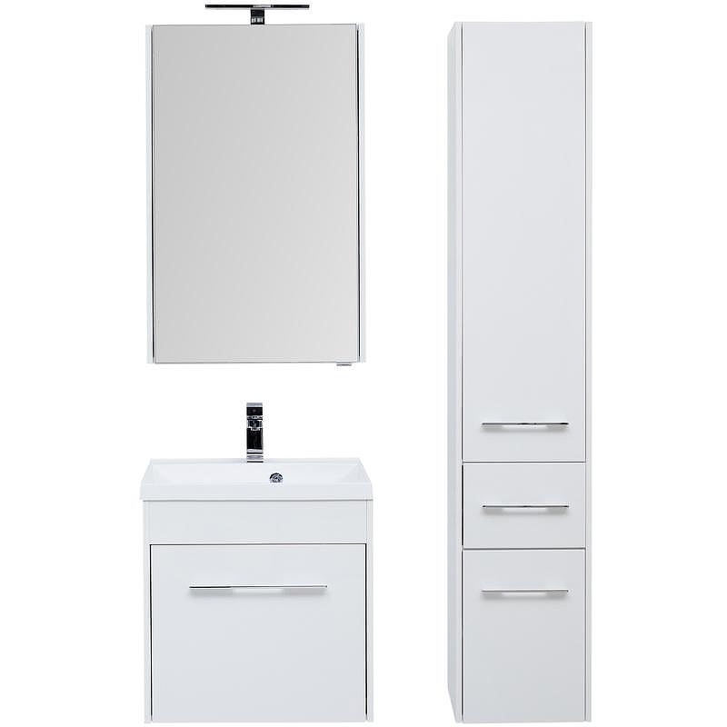 Зеркальный шкаф Aquanet Августа 58 210008 Белый, купить, цена, заказать, магазин, доставка, скидка, промокод, купить, цена, заказать, магазин, доставка, скидка, промокод