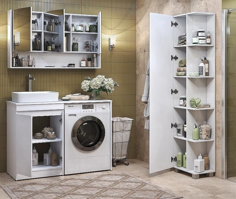 Шкаф пенал Vigo Urban 45 pn.URB.45 Белый, купить, цена, заказать, магазин, доставка, скидка, промокод, купить, цена, заказать, магазин, доставка, скидка, промокод