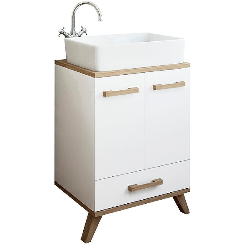 Тумба под раковину Sanflor Ингрид 60 С0001916 Белая Швейцарский вяз, купить, цена, заказать, магазин, доставка, скидка, промокод, купить, цена, заказать, магазин, доставка, скидка, промокод