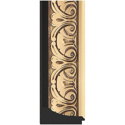 Зеркало Evoform Exclusive-G Floor 205х85 BY 6333 с гравировкой в багетной раме - Барокко золото 106