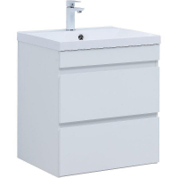 Тумба под раковину Aquanet Нота New 58 335417 подвесная Белый глянец, купить, цена, заказать, магазин, доставка, скидка, промокод, купить, цена, заказать, магазин, доставка, скидка, промокод