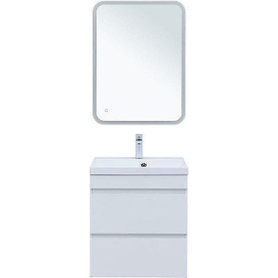 Тумба под раковину Aquanet Нота New 58 335417 подвесная Белый глянец