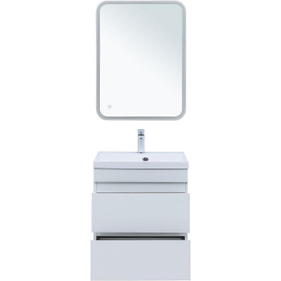 Тумба под раковину Aquanet Нота New 58 335417 подвесная Белый глянец