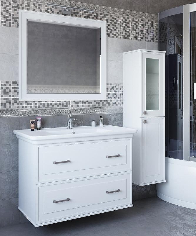 Зеркало Sanflor Модена 105 С04611 Белое, купить, цена, заказать, магазин, доставка, скидка, промокод, купить, цена, заказать, магазин, доставка, скидка, промокод