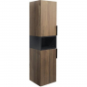 Шкаф пенал Comforty Штутгарт 40 00004151544 подвесной Дуб темно-коричневый Черный матовый, купить, цена, заказать, магазин, доставка, скидка, промокод, купить, цена, заказать, магазин, доставка, скидка, промокод