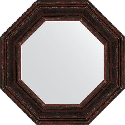 Зеркало Evoform Octagon 59х59 BY 3826 в багетной раме - Темный прованс 99