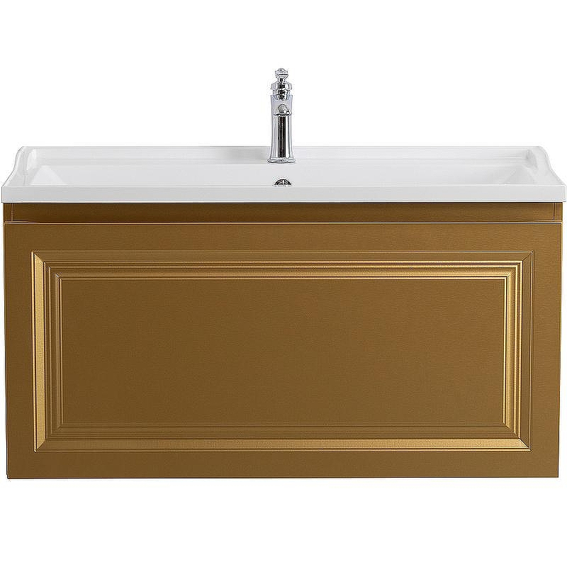 Тумба под раковину Cezares Giubileo 100 GIUBILEO-N-100-1C-SO-BORO-P подвесная Брашированное золото, купить, цена, заказать, магазин, доставка, скидка, промокод, купить, цена, заказать, магазин, доставка, скидка, промокод