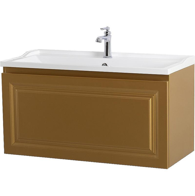 Тумба под раковину Cezares Giubileo 100 GIUBILEO-N-100-1C-SO-BORO-P подвесная Брашированное золото, купить, цена, заказать, магазин, доставка, скидка, промокод, купить, цена, заказать, магазин, доставка, скидка, промокод